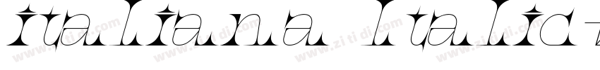 italiana ltalic字体转换